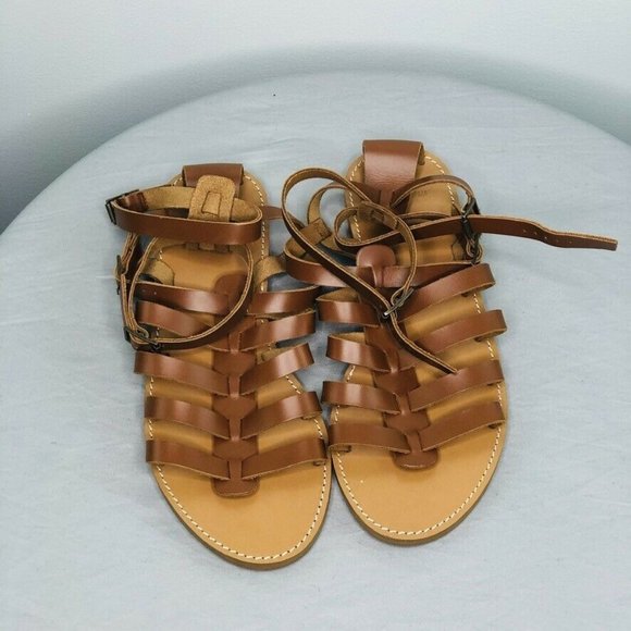 J.Crew Women's $148 Leather Gladiator Sandals - Picture 3 of 5